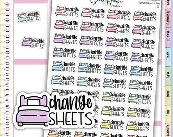 Change Sheets Stickers - Planner Stickers 19