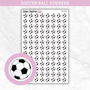 Soccer Ball Sticker - Soccer Ball Icon - Soccer Planner Stickers GH-157