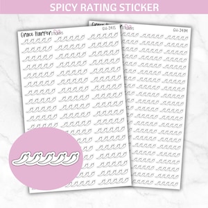 Spicy Rating Sticker - Book Rating Stickers - Reading Journaling Stickers GH-341