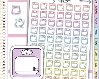 Pegatinas para báscula - Pegatinas para pesarse - Pegatinas para agenda 172
