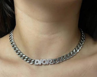 Dior Silver Choker - Etsy