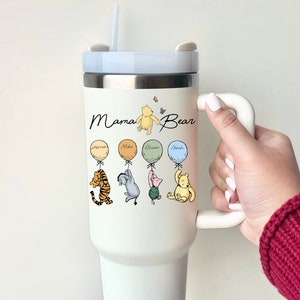 Mother's Day Gift, Mama bear gift, Mom Gift, 40oz Cup for Mom,Bear with kids, Mothers day cup, Mama bear, Personalized Cup, With Kids on cup