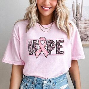 Hope Shirt, Motivational Shirt, Breast Cancer Ribbon Shirt, Breast Cancer Fighter Shirt, Pink Ribbon Shirt, Breast Cancer Awareness Shirt