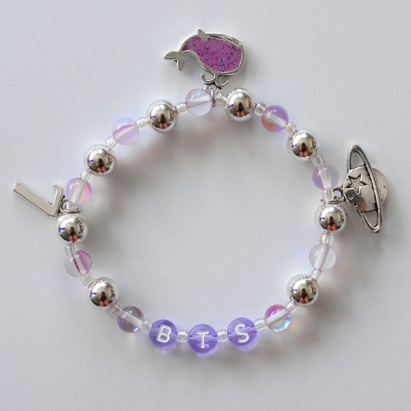 BTS ARMY Purple Whale Charm Bracelets | We Are Bulletproof the Eternal Inspired