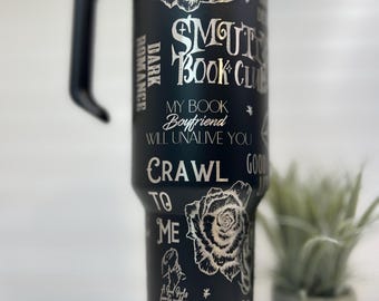 Vaso grabado "Romance sucio": divertida taza de viaje de acero inoxidable con aislamiento