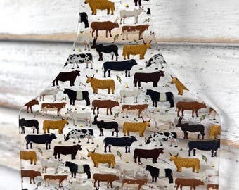 Adorno navideño de acrílico con forma de vaca: decoración rústica