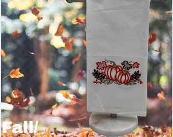 Autumn Harvest Delight: Pumpkin Tea Towel for a Cozy Kitchen