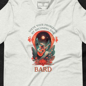DnD T-Shirt - BARD - Unisex - DnD Culture, Dungeons and Dragons, Dungeon Master, DnD Humor, DnD Dice Shirt, Rare Shirt, DnD Tee, Gamer