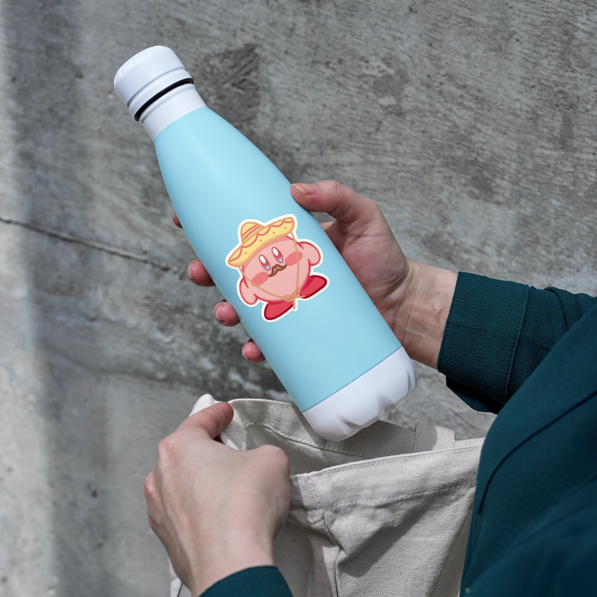 El Kirby Mexican Kirby Sticker Sombrero Sticker Mexico Etsy