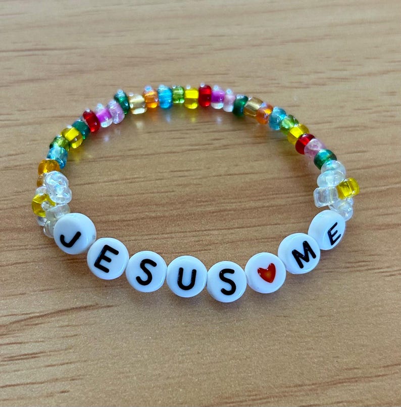 Jesus Loves Me Bracelet | Easter/sunday School/christian Kids Gift ...