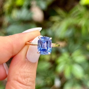 Tanzanite Cushion Vintage Ring Halo Tanzanite Ring 925 Sterling Silver Bridal Wedding Ring Gift For Woman Handmade Gift Genuine Quality.