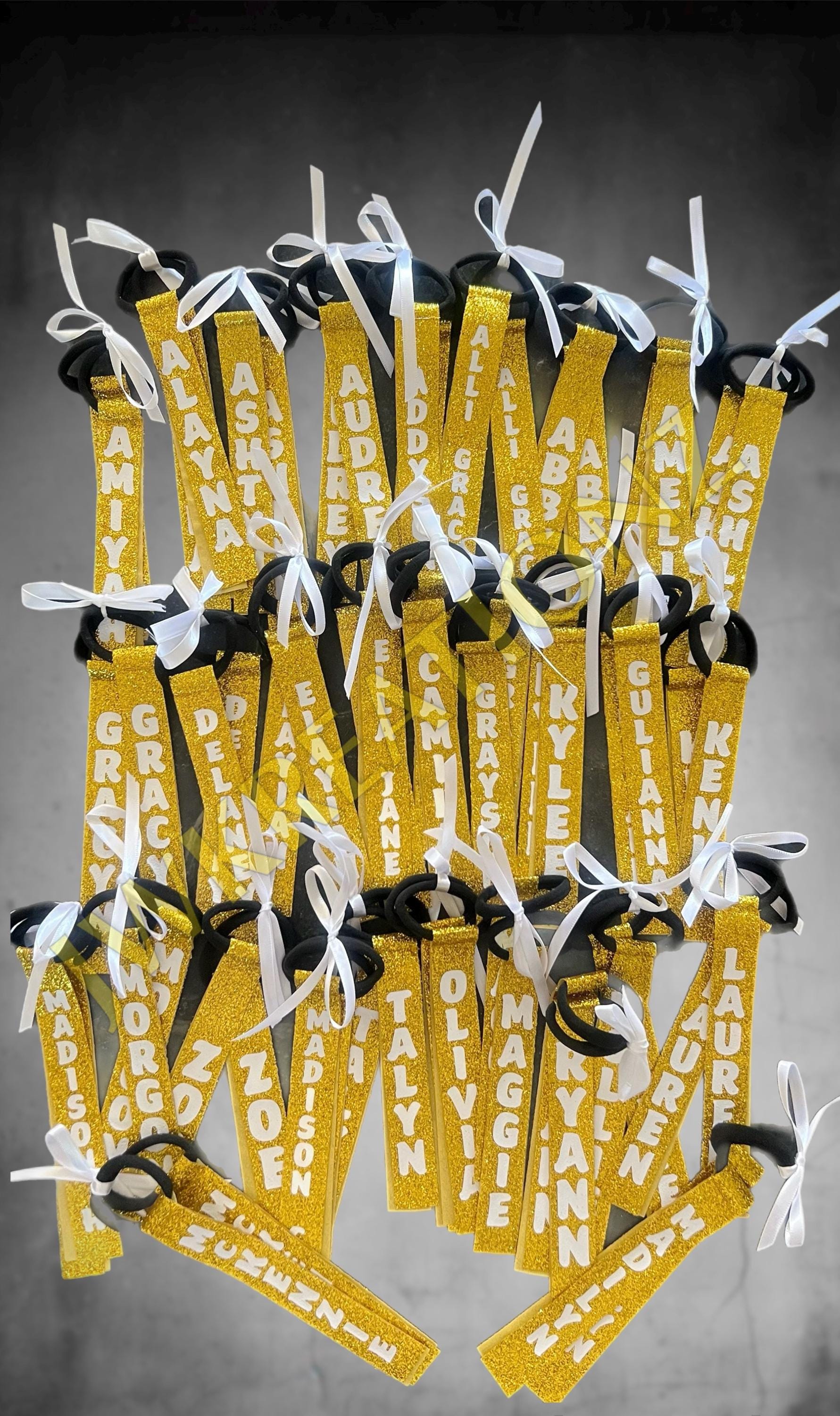 Pom Tags for Cheer or Dance, Special Custom Pom Pom Tags With the ...