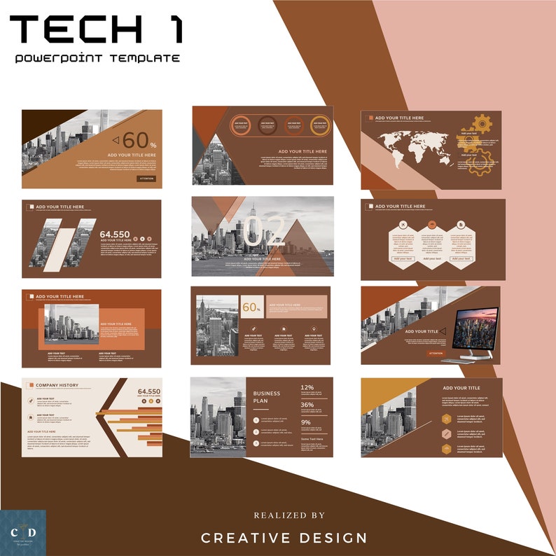 Fully Editable Powerpoint Presentation Template. - Etsy