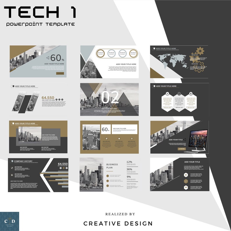 Fully Editable Powerpoint Presentation Template. - Etsy