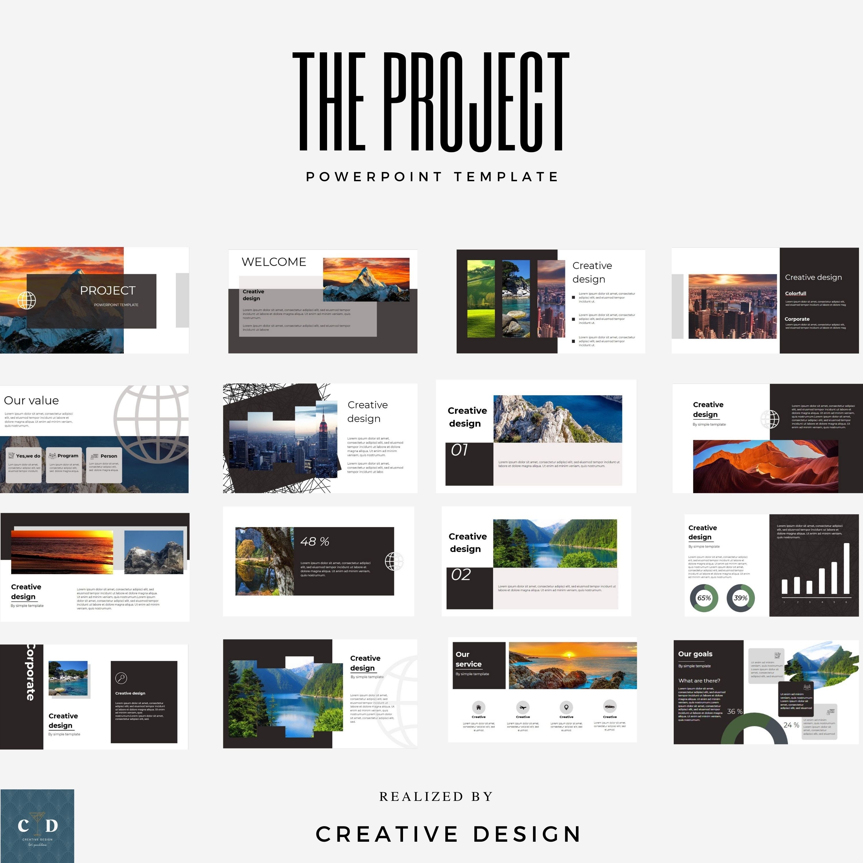 Fully Editable Powerpoint Presentation Template - Etsy