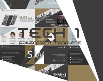 Fully Editable Powerpoint Presentation Template - Etsy