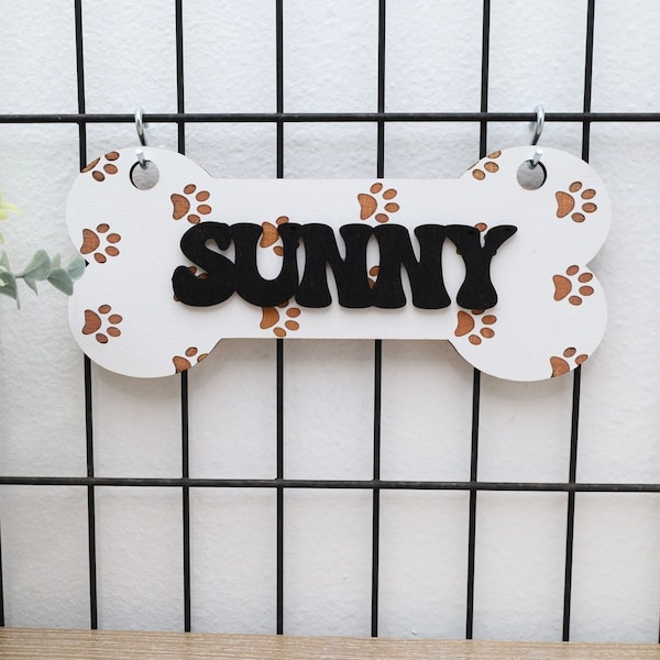 Custom Dog Kennel Name Plate Etsy
