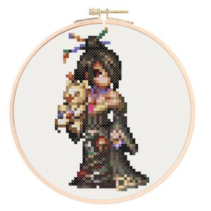 Lulu Cross Stitch or Diamond Painting Pattern FFX Final Fantasy X