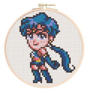 Chibi Sailor Star Fighter Cross Stitch or Diamond Painting Pattern