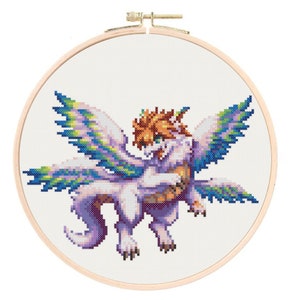 Flammie Cross Stitch or Diamond Painting Pattern Secret of Mana