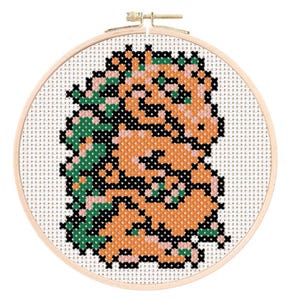 Kraid Cross Stitch or Diamond Painting Pattern Metroid NES