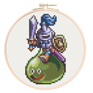 Slime Knight Cross Stitch or Diamond Painting Pattern Dragon Quest