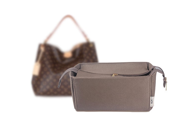 Graceful Zipper Top Style Felt Bag Organizer Bag Organizer