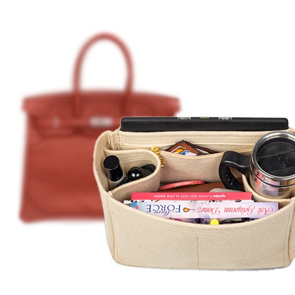 Birkin Regular Style Felt Bag Organizer, Bag Organizer Compatible with Birkin 25, 30, 35, and 40 Bags, Birkin Insert, Birkin Liner