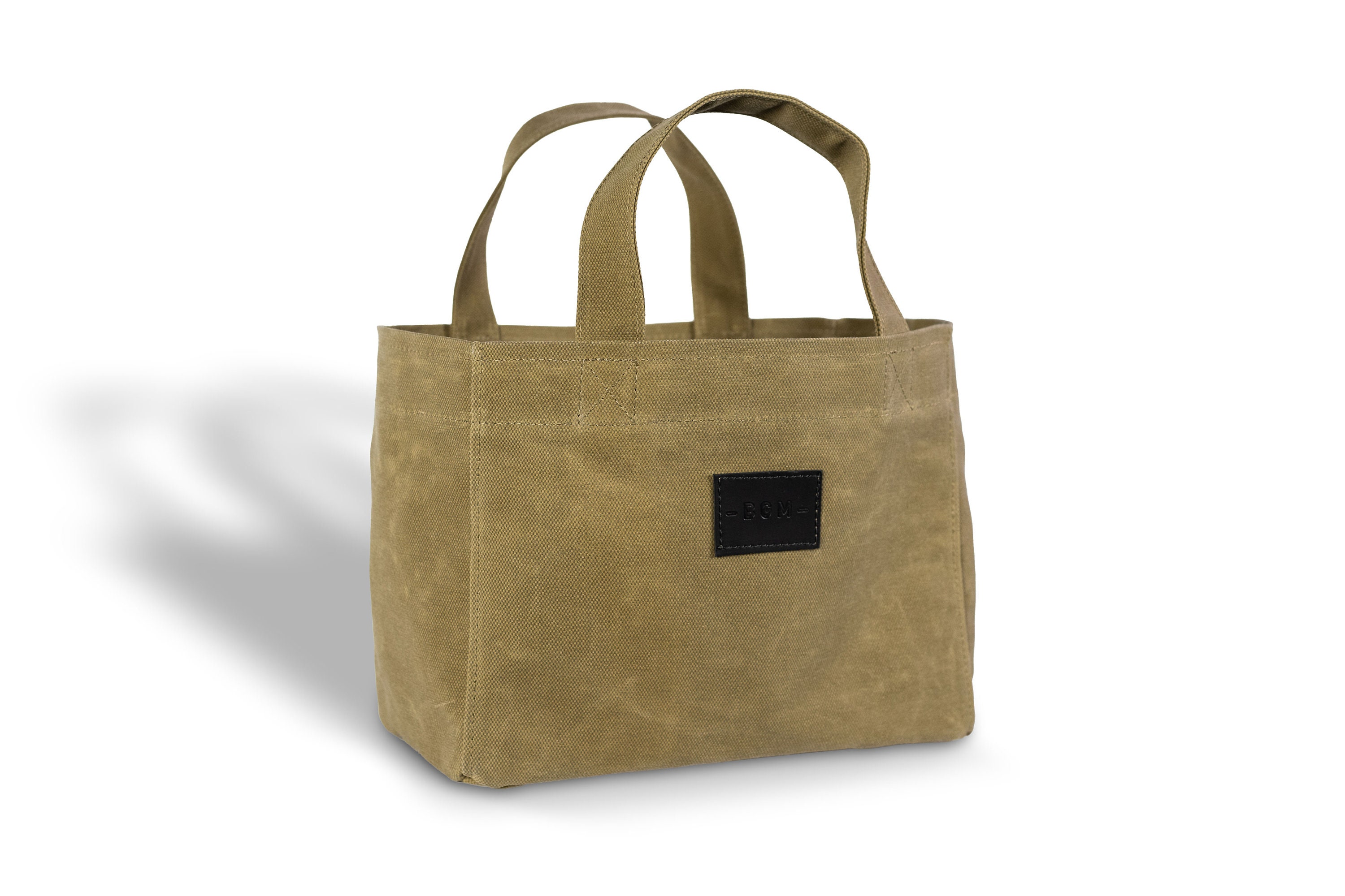 Waxed Canvas Bag in Honey Mustard Color, Cotton Waxed Canvas Bag