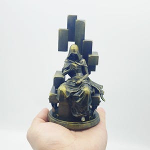Zhongli Big Desk Ornament, Statue of The Rock God, Genshin Big Figurine, Ornament Inspired by Zhongli, 15cm/5.9in
