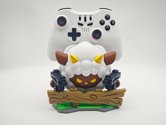 Palworld Lamball Game Controller Holder, Lamball Desk Ornament, Palworld Props, Lamball Props, 3D Printed, PS5, Xbox, Switch
