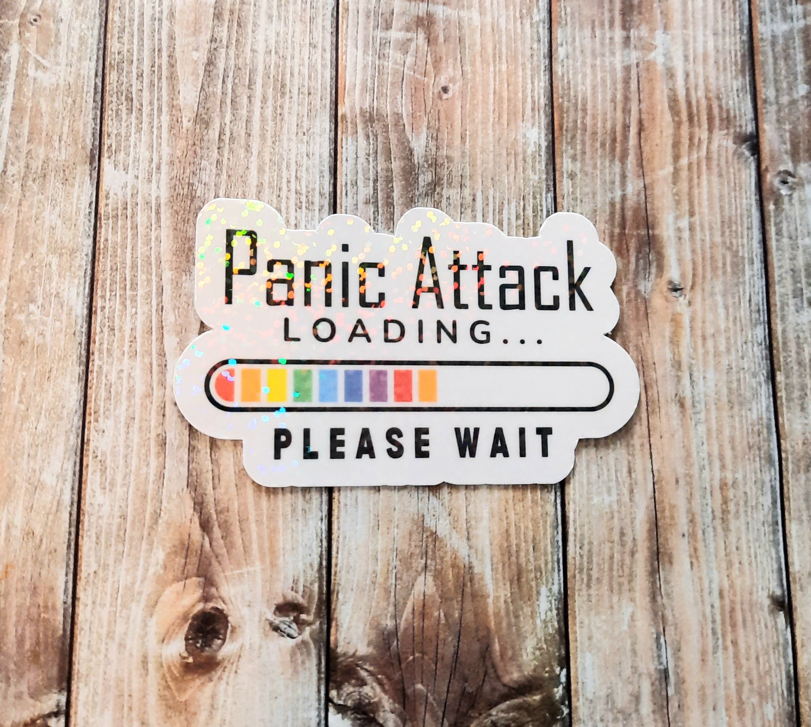 Panic Attack Loading Sticker, Mental Health Awareness Sticker ...