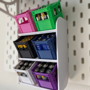 Ikea Skadis Halter für Batteriekisten