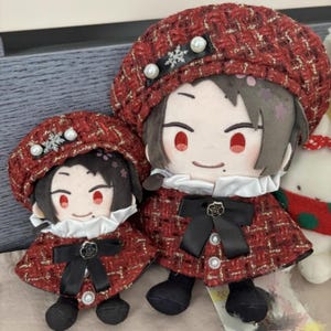 4 Colors Classic fashion plaid style Plush Doll Clothing, 20cm Plush Doll Clothing, 10cm Plush Doll Clothing, 15cm Plush Doll Clothing