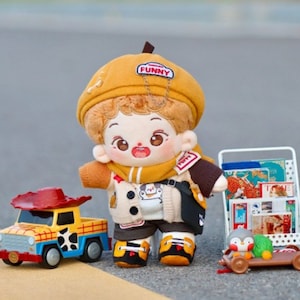 Dumpkin Color Suit for 20cm Plush Doll, Plush Doll Clothing, Cute Plush Doll Clothing, Birthday Gift