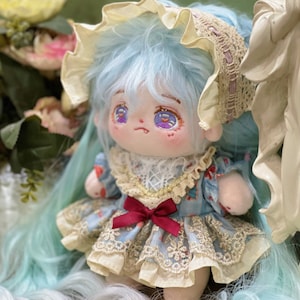 Lace Princess Dress for 20cm Plush Doll, Cute Plush Doll&#39;s Clothing, Handmade