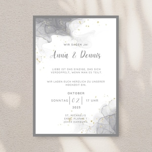Hochzeitseinladungskarten inkl. Umschlag Kuvert, Wedding Cards Einladungskarten für die Trauung, Hochzeit,Junggesellen, Dügün Davetiye