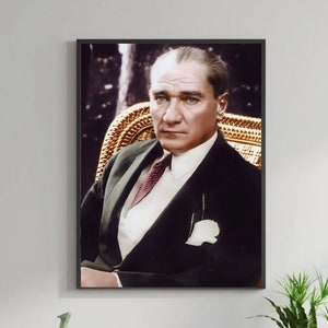 Türkei Atatürk Poster Digital oder Druck, Familienposter, Türkisch, Türkce, Personalisierte Poster