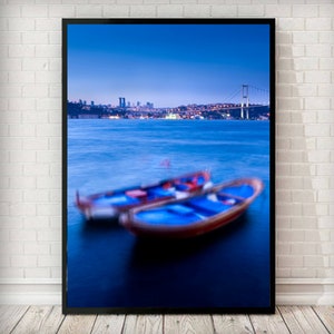 istanbul Poster, Turkey, Türkei Poster, Wall Art, Wohnzimmer, Dekorationen, Wanddeko