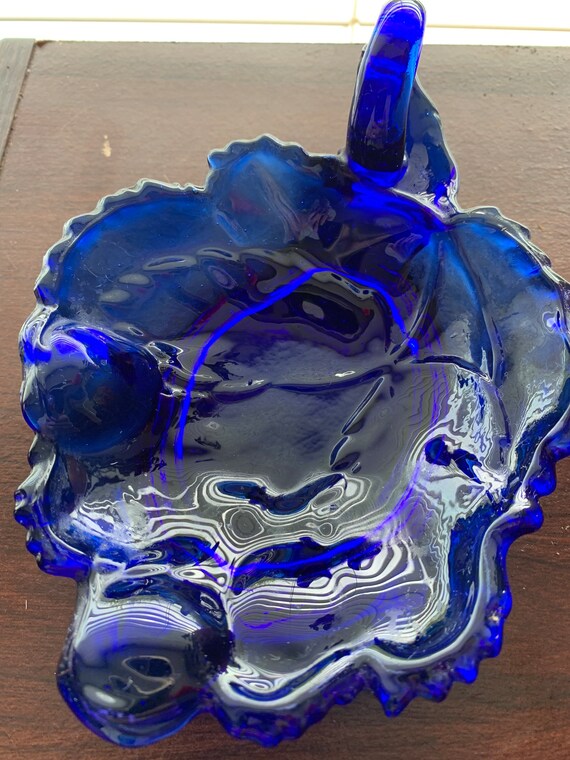 コバルトブルーのキャンドルホルダー/スイートトレイ - Etsy 日本