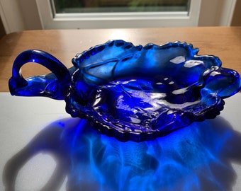 コバルトブルーのキャンドルホルダー/スイートトレイ - Etsy 日本