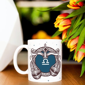 Kubek ceramiczny znak zodiaku Waga 325 ml konstelacje horoskop Waga