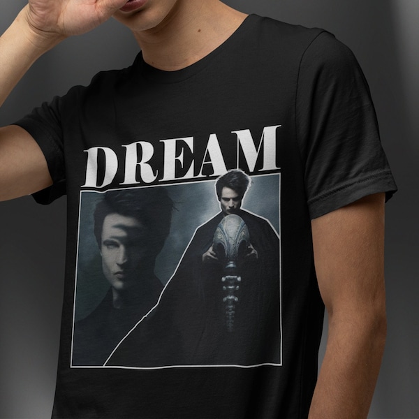 The Sandman Dream Morpheus Neil Gaiman Fan Retro 90's  Vintage Bootleg Rap Meme T-Shirt | Holiday Fashion Christmas T-Shirt Gift