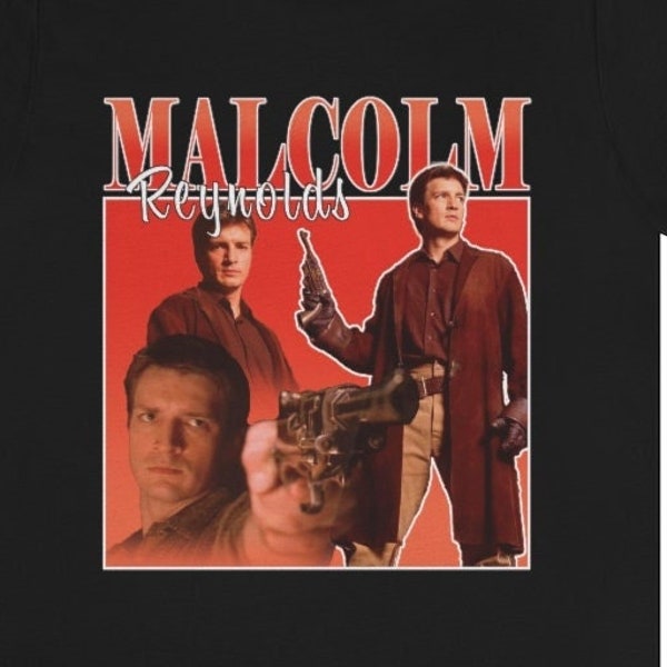 Retro 90's Firefly Mal Reynolds Fan Vintage Bootleg Rap Meme Holiday Fashion Christmas T-Shirt Gift