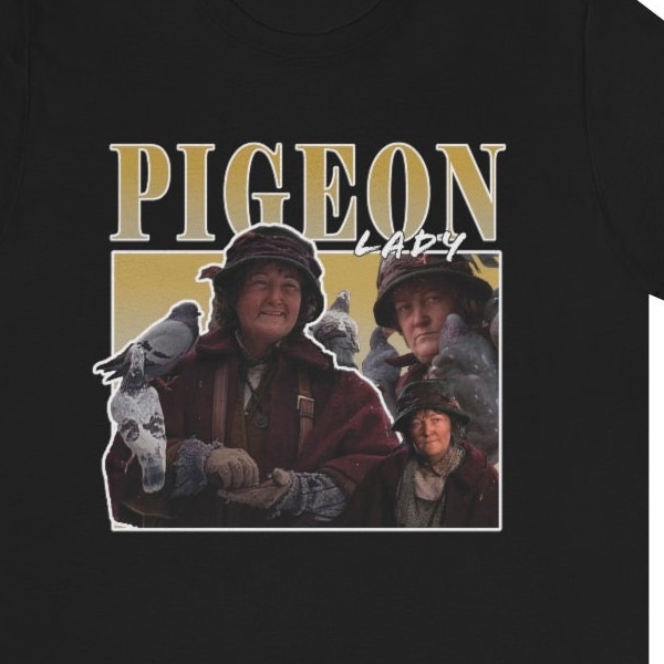 Pigeon Lady Home Alone Fan Retro Vintage Bootleg Rap Meme Holiday Fashion Valentines Day Gift T-Shirt