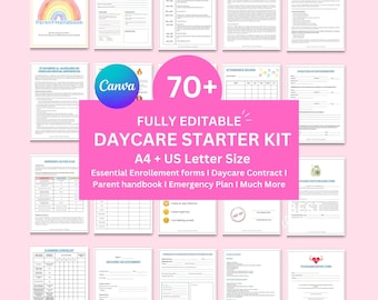 Formulieren kinderopvang, contracten kinderopvang, startpakket kinderopvang, formulieren kinderopvang, papierwerk kinderopvang, thuisopvang, handboek voor ouders, schema, maaltijdplan