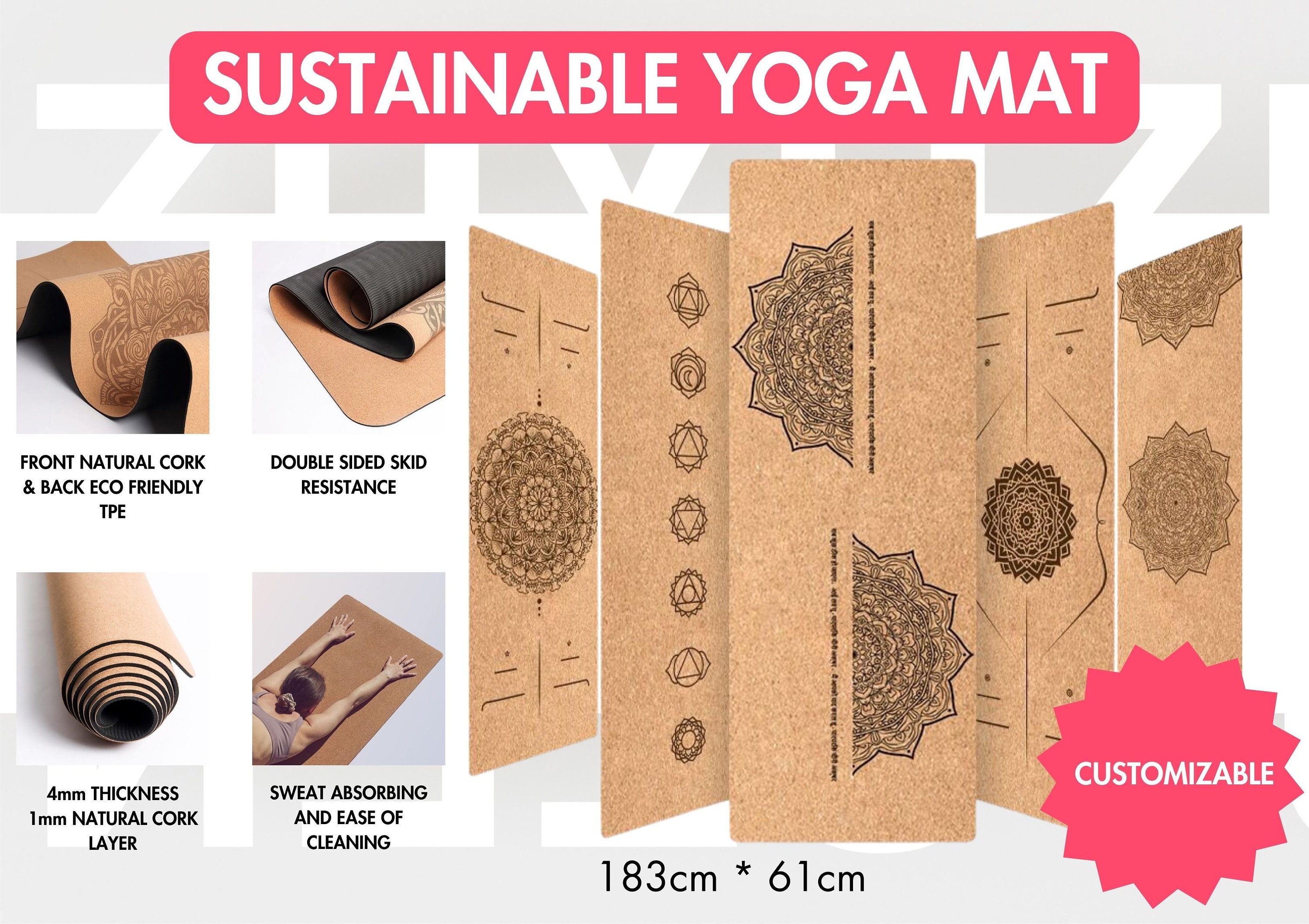 Cork Yoga Mat -  Canada