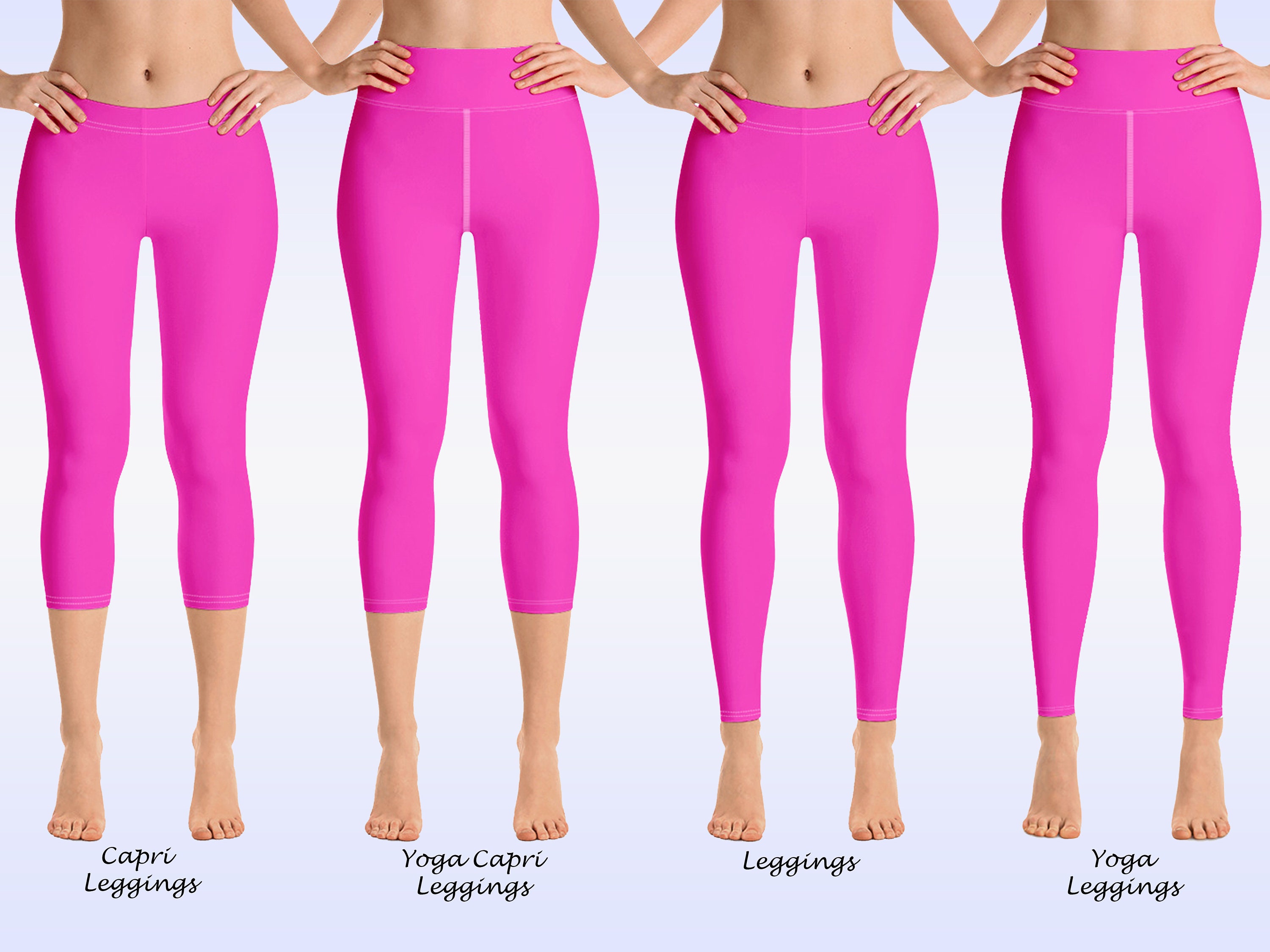 Custom Pink Leggings, Leggings Woman Pink, Pink Leggings for Women, Light Pink  Leggings, Yoga Leggings, Workout Leggings 