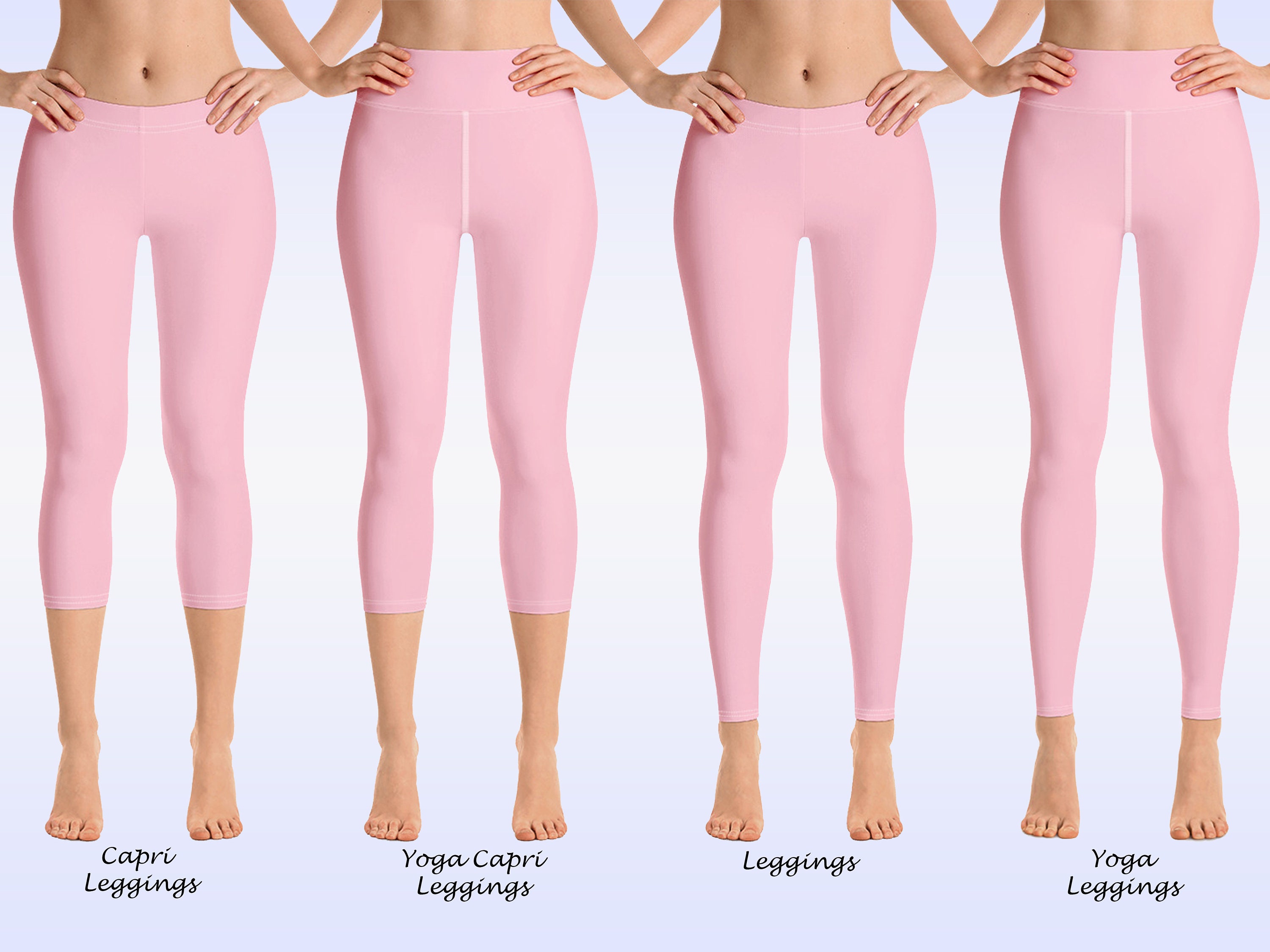 Custom Pink Leggings, Leggings Woman Pink, Pink Leggings for Women