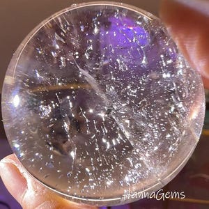 High Quality Clear Crystal Quartz Sphere With Totemic Textures, Natural Clear Crystal Sphere, Crystal Collection